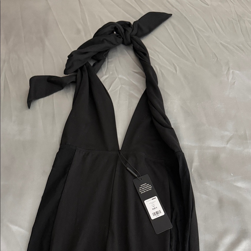 Black Halter Jumpsuit
